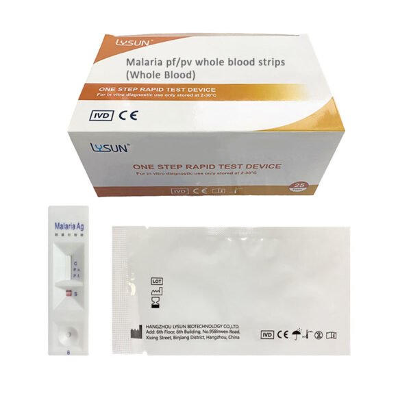 Test de Paludisme PF/PV cassette  (Marque Lysun)